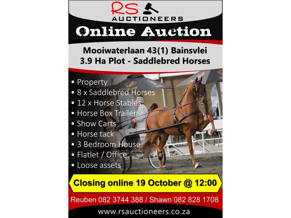Property, Saddlebred Horses, Trailers, Loose Items